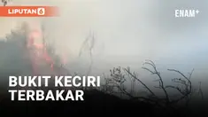 Kebakaran di Kawasan Bromo Meluas Hingga ke Bukit Keciri