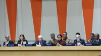 Menteri Luar Negeri Republik Indonesia, Retno Mrsudi, memimpin rapat informal tentang isu pendudukan Israel atas Palestina di DK PBB, Kamis 9 Mei 2019 (Kemlu RI)