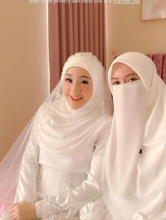 Penampilan Larissa yang simple dan anggun sebagai pengantin bikin banyak warganet terinspirasi [Instagram/larissachou]