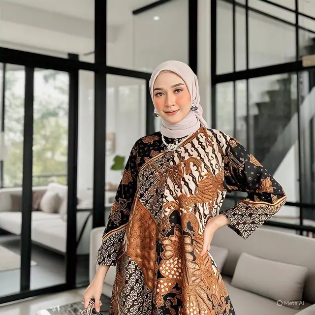 Contoh Jahit Batik untuk Acara Kondangan 2025 (Image by Meta AI)