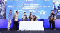Pupuk Indonesia melakukan Penandatanganan Perjanjian Kredit Pendanaan dan Engineering Procurement Construction (EPC) Proyek Pusri-IIIB di Jakarta, Jumat (13/10/2023).