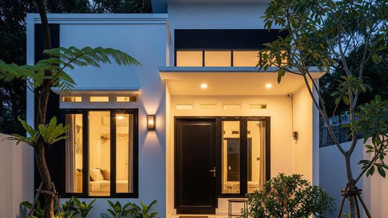 9 Desain Rumah Kecil Minimalis Kombinasi Warna Putih dan Hitam, Elegan di Lahan Terbatas