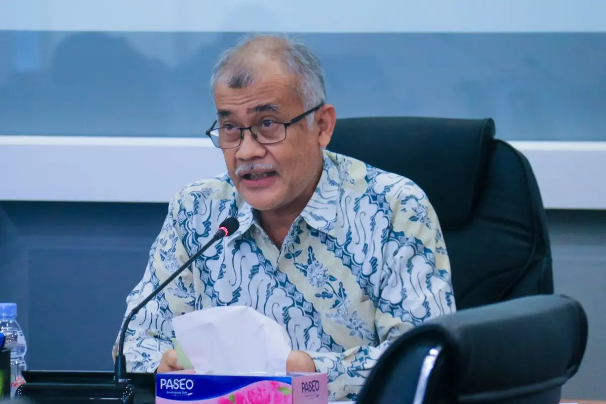 Sekretaris Jenderal Kemenperin Dody Widodo pada acara Sosialisasi dan Webinar Pengelolaan PNBP di Jakarta, Rabu (15/9/2021).