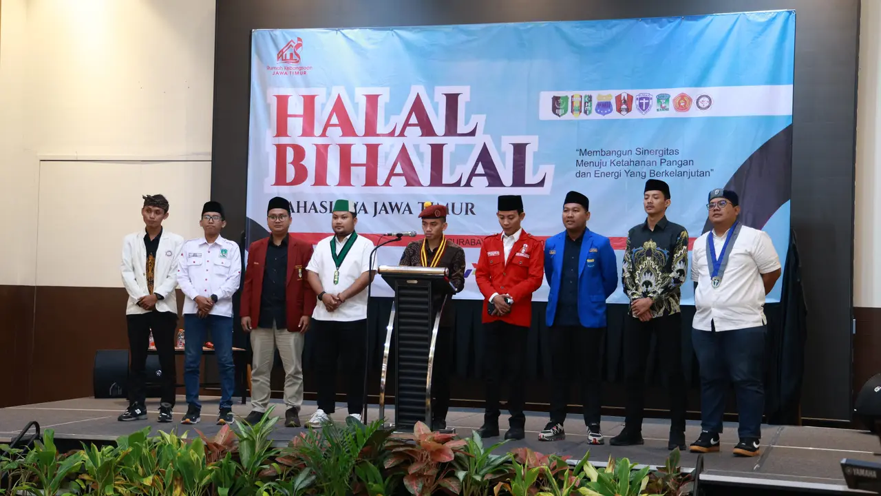 Koalisi organisasi kepemudaan dan kemahasiswaan, Cipayung Plus Jawa Timur menggelar acara halal bihalal di Surabaya Suites Hotel pada Senin malam 28 April 2025 (Istimewa)