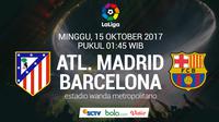 La Liga 2017 Atletico Madrid Vs Barcelona (Bola.com/Adreanus Titus)