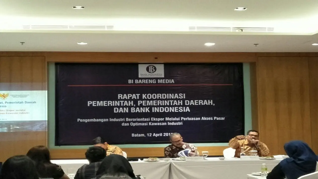 Bank Indonesia (BI) dan Kementerian Koordinator Bidang Perekonomian akan menggelar Rapat Koordinasi (Rakor) antara pemerintah pusat dengan daerah.(Liputan6.com/Septian Deny)