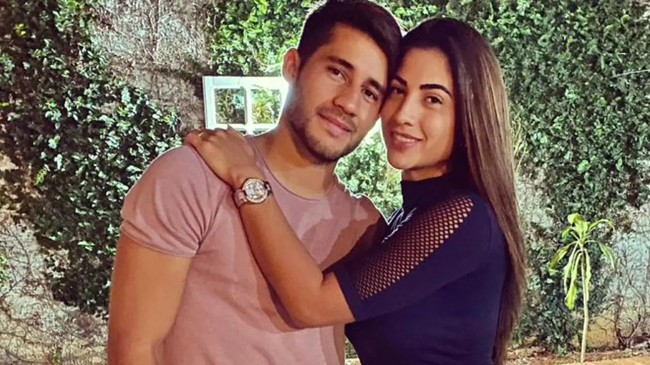 Pemain Paraguay, Ivan Torres dan istrinya, Cristina Aranda
