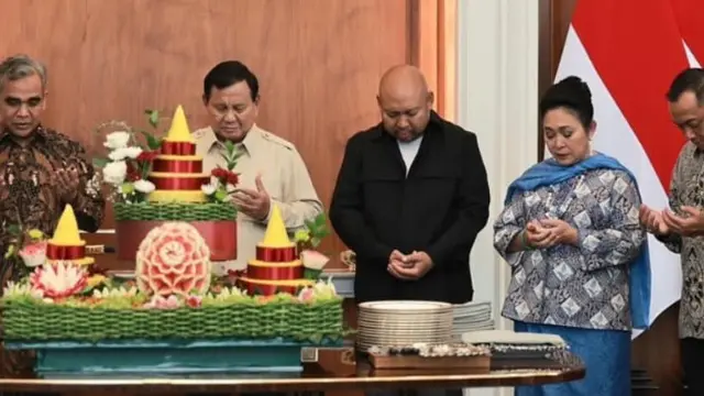 Syukuran Kecil Ulang Tahun ke-74 Prabowo Digelar di Istana