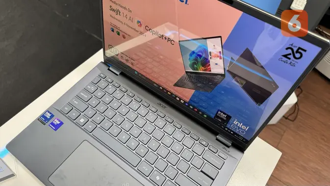 <p>Acer Sift 14 AI. (Liputan6.com/ Yuslianson)</p>
