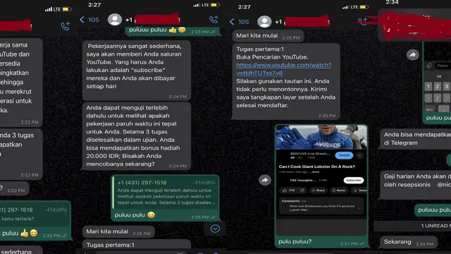 Chat Penipu Dikerjain Korbannya, Tetap Dibalas Meski Nggak Nyambung