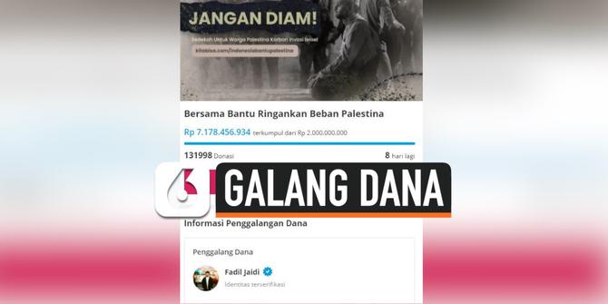 VIDEO: Fadil Jaidi Galang Dana Untuk Palestina, Donasi Tembus Rp 7 Miliar