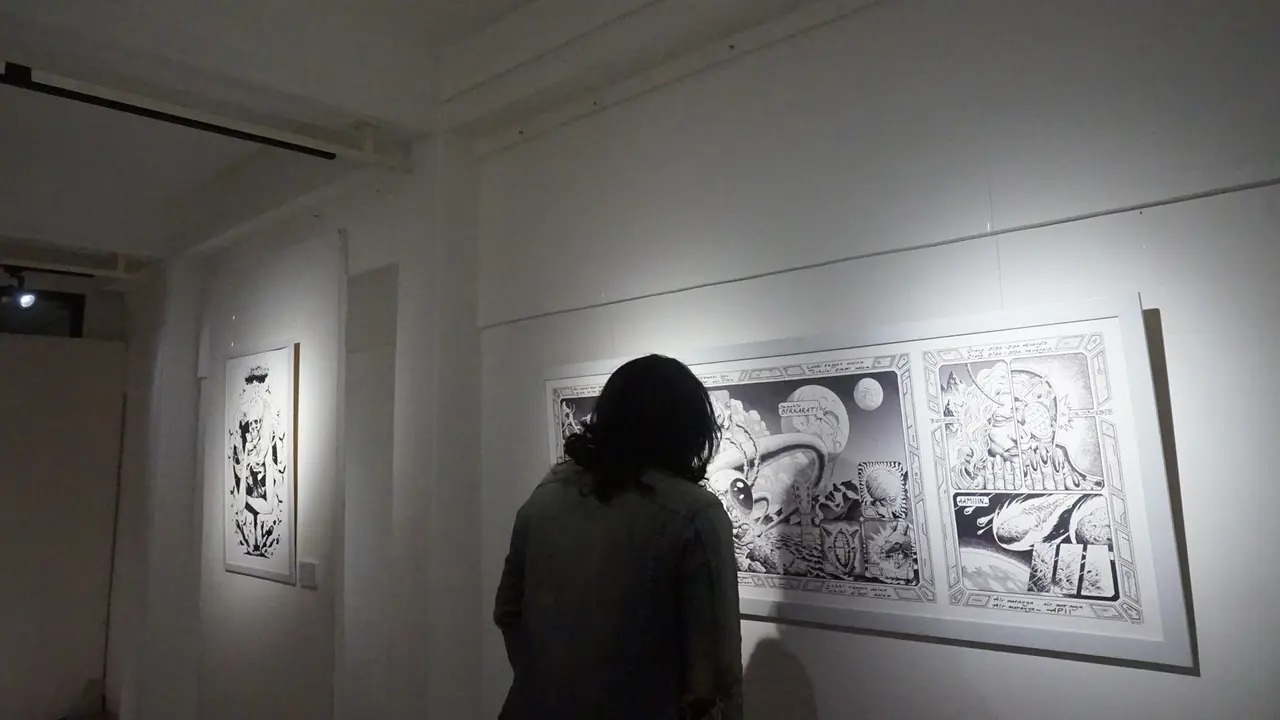 Pameran rupa di Visual Strikes di IFI Bandung