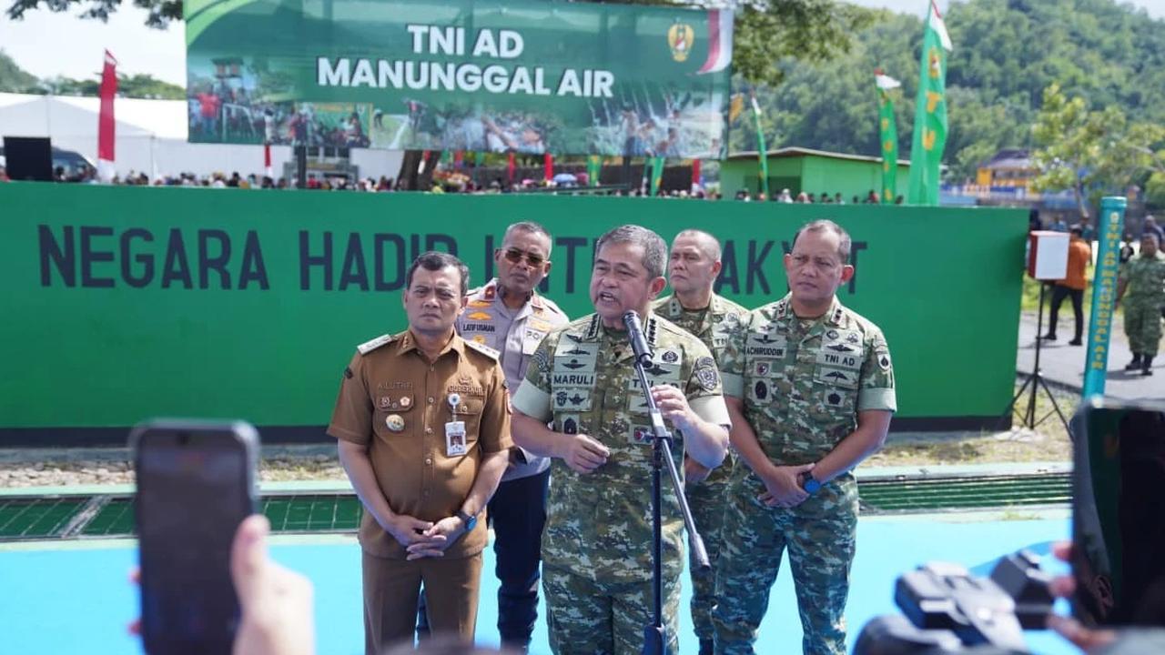 FOTO: Kasad Resmikan Pompa Hidram di Banyumas, Dorong Ketahanan Air dan Swasembada Pangan