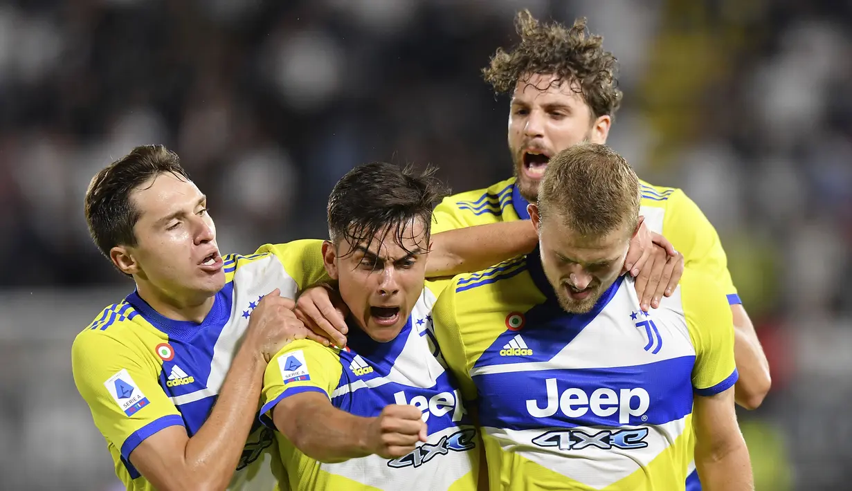 Juventus akhirnya meraih kemenangan perdana di pentas Serie A 2021/2022. (AP/Tano Pecoraro)