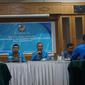 Ketua DPD KNPI Sumatera Utara (Sumut), Samsir Pohan, di Medan, Minggu (27/2/2022). Samsir didampingi Sekretaris KNPI Sumut, Muhammad Asril, dan Bendahara, Abdul Jalil Ritonga (Ist)