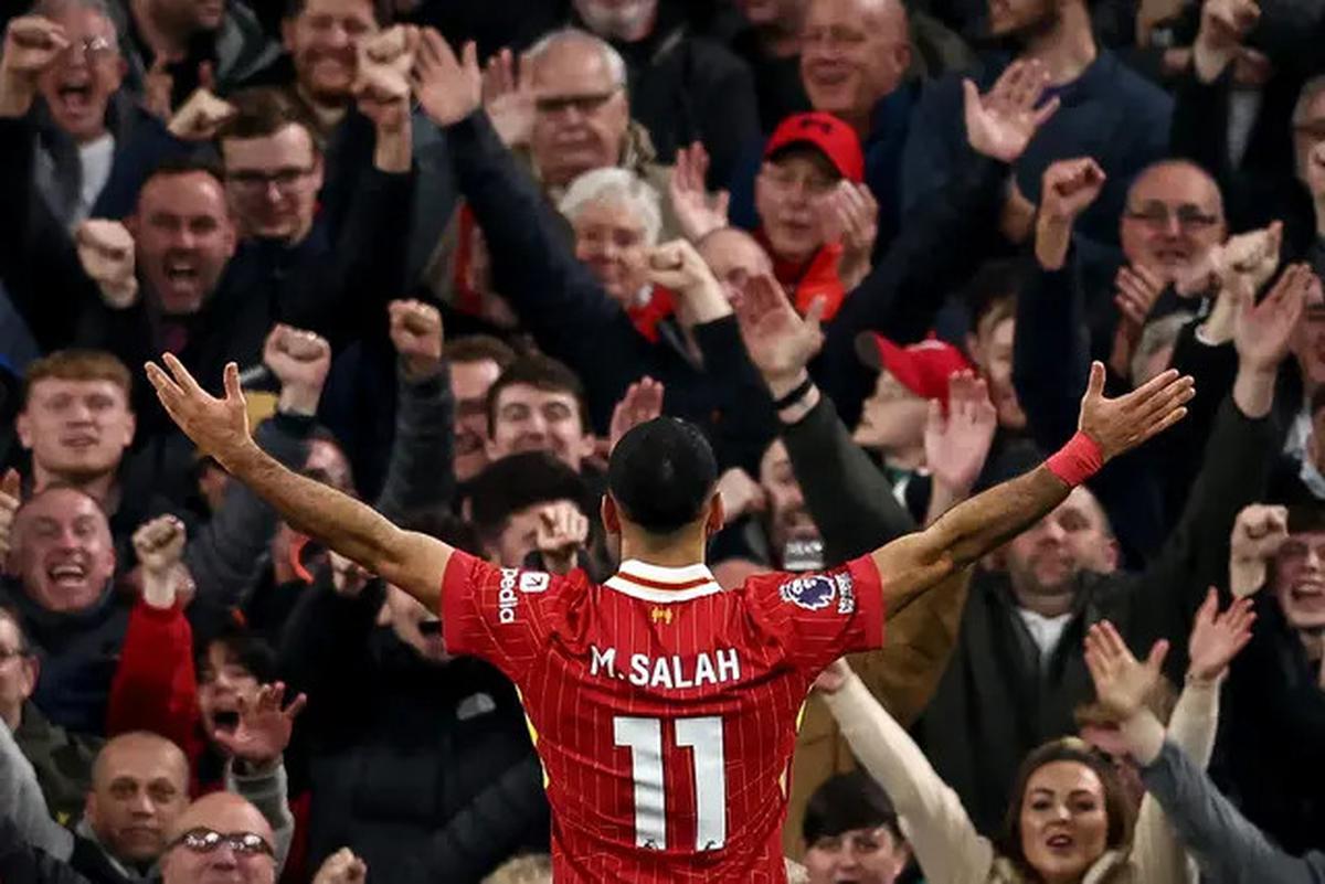 Mohamed Salah Ikut Rayakan Kekalahan Manchester United di Final Liga Europa