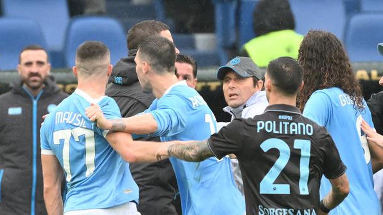 Kisah Chaos Laga Lazio Vs Napoli: 3 Kartu Merah, Antonio Conte Turun Tangan