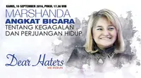 Live Streaming Dear Haters Bersama Marshanda 