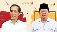 Banner Kala Jokowi & Prabowo Keceplosan (Liputan6.com/Triyasni)