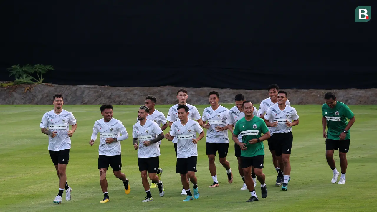 Latihan Timnas Indonesia jelang hadapi Argentina