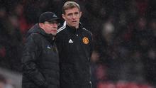 Asisten pelatih Manchester United, Darren Fletcher. (AFP/Paul Ellis)&nbsp;
