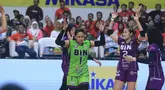 Tim putri Jakarta BIN mengamankan satu tiket ke babak empat besar (final four) menyusul Popsivo Polwan usai mengalahkan Jakarta Pertamina Enduro dengan skor 3-0 (25-22, 26-24, 27-25) dalam lanjutan PLN Mobile Proliga 2024 di GOR Si Jalak Harupat, Kabupaten Bandung, Sabtu (8/6/2024). Pada klasemen sementara, Megawati Hangestri dkk menempati peringkat kedua dengan koleksi 19 poin, di bawah sang pimpinan klasemen, Popsivo Polwan yang telah mengemas 24 poin. (Dok. PBVSI)