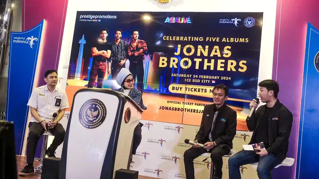 Jonas Brothers Konser Perdana di Jakarta 24 Maret 2024, Gandeng Putri Ariani Sebagai Opening Act