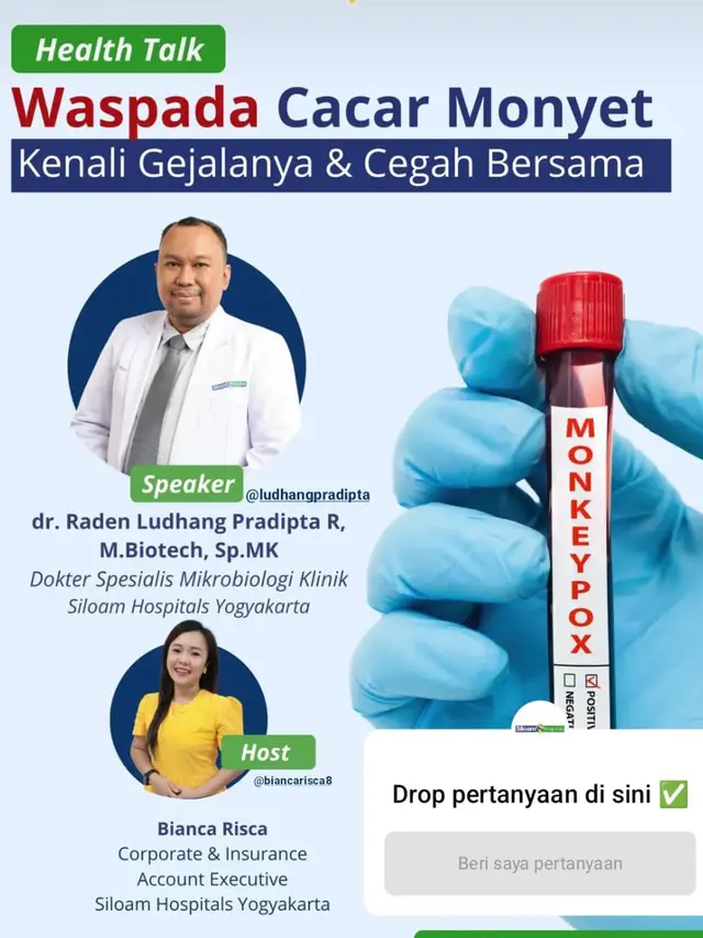 Edukasi cacar monyet oleh Siloam