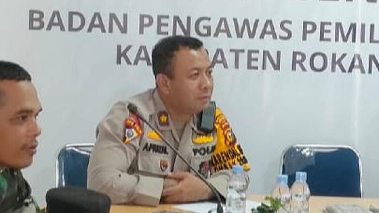 Polres Rohil Siap Bantu Tertibkan APK Peserta Pemilu 2024 di Masa Tenang