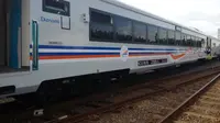 Harga tiket kereta ekonomi baru jurusan Stasiun Gubeng-Pasar Senen sebesar Rp 250 ribu. (Liputan6.com/Dhimas Prasaja)