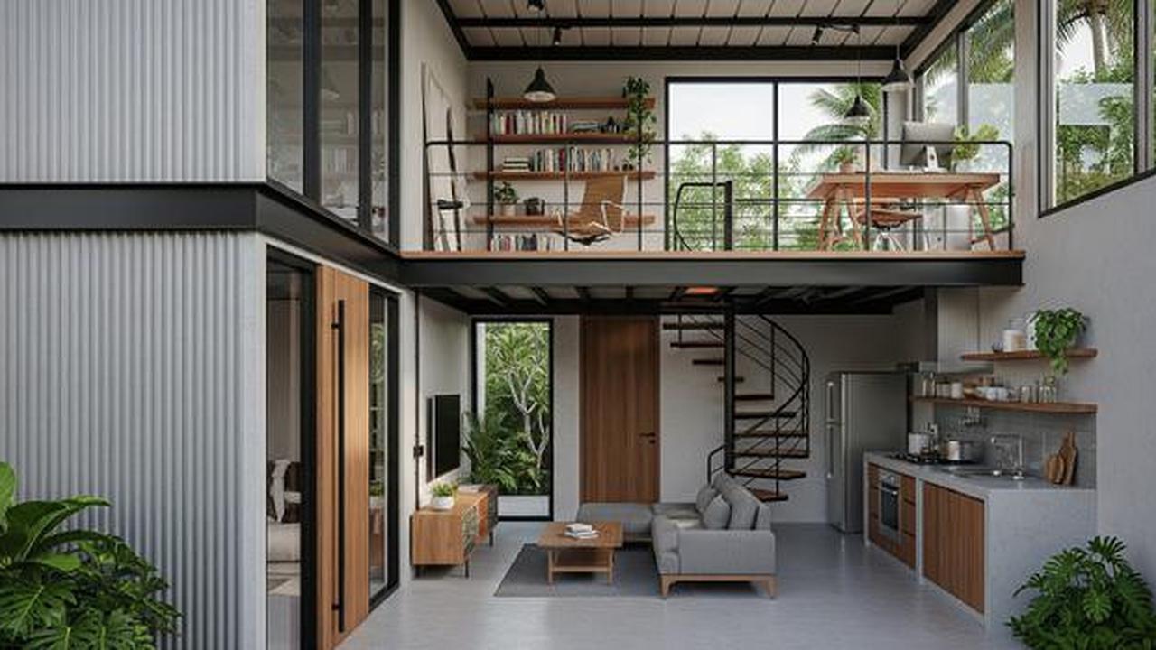 7 Desain Rumah Mini Modern dengan Mezzanine, Estetik dan Bikin Betah
