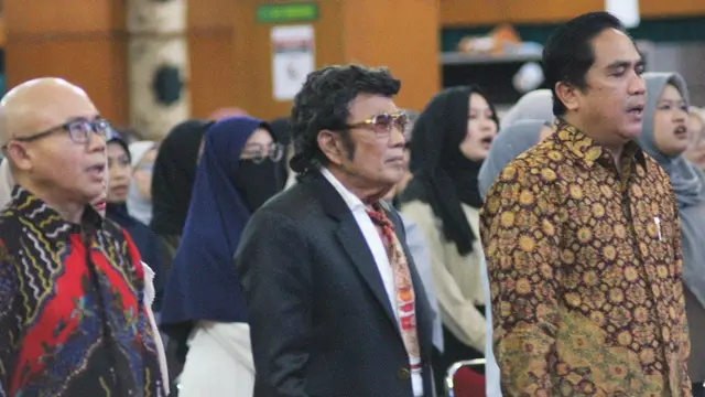 Rhoma Irama saat menghadiri acara di Kampus UIN Syarif Hidayatullah. (Istimewa)
