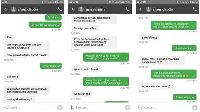 Viral kisah driver ojol dapat pizza gratis dari pelanggan