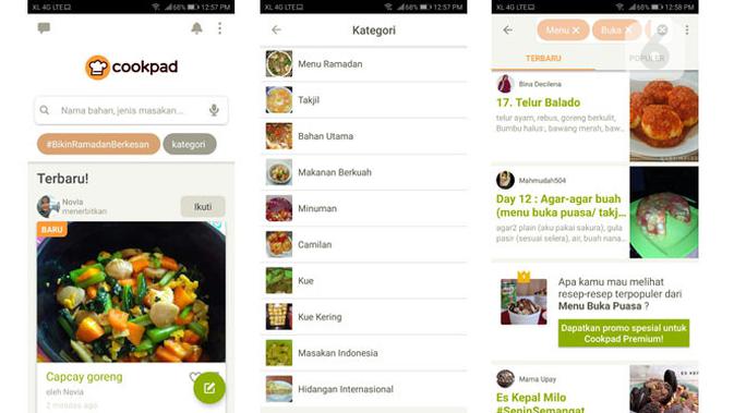 Bikin menu makanan berbuka puasa dan sahur semakin beragam dengan aplikasi ini. (Doc: Google Play)