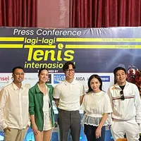 Konferensi Pers "Lagi Lagi Tennis" pada hari Senin (20/01/2025) di Le Nusa. (Dok/Fimela.com/Rianti Fitri Wulandari)