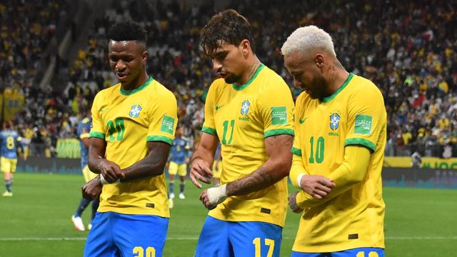 <span>Timnas Brasil meraih kemenangan 1-0 atas Kolombia pada laga lanjutan kualifikasi Piala Dunia 2022 zona Amerika Selatan di Arena Corinthians, Jumat (12/11/2021) pagi WIB. (AFP/Nelson Almeida)</span>