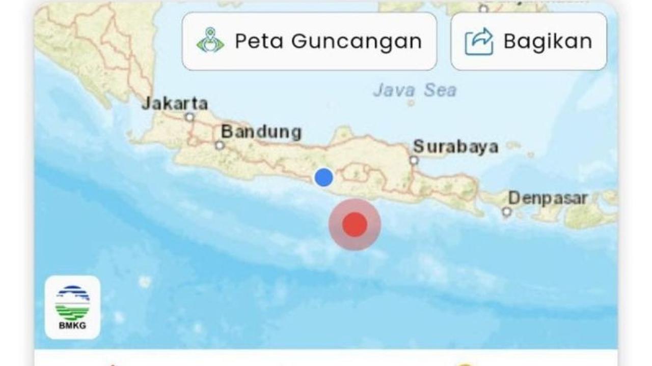 Gempa Magnitudo 6,4 Guncang Pacitan Dini Hari, Dirasakan hingga Surabaya