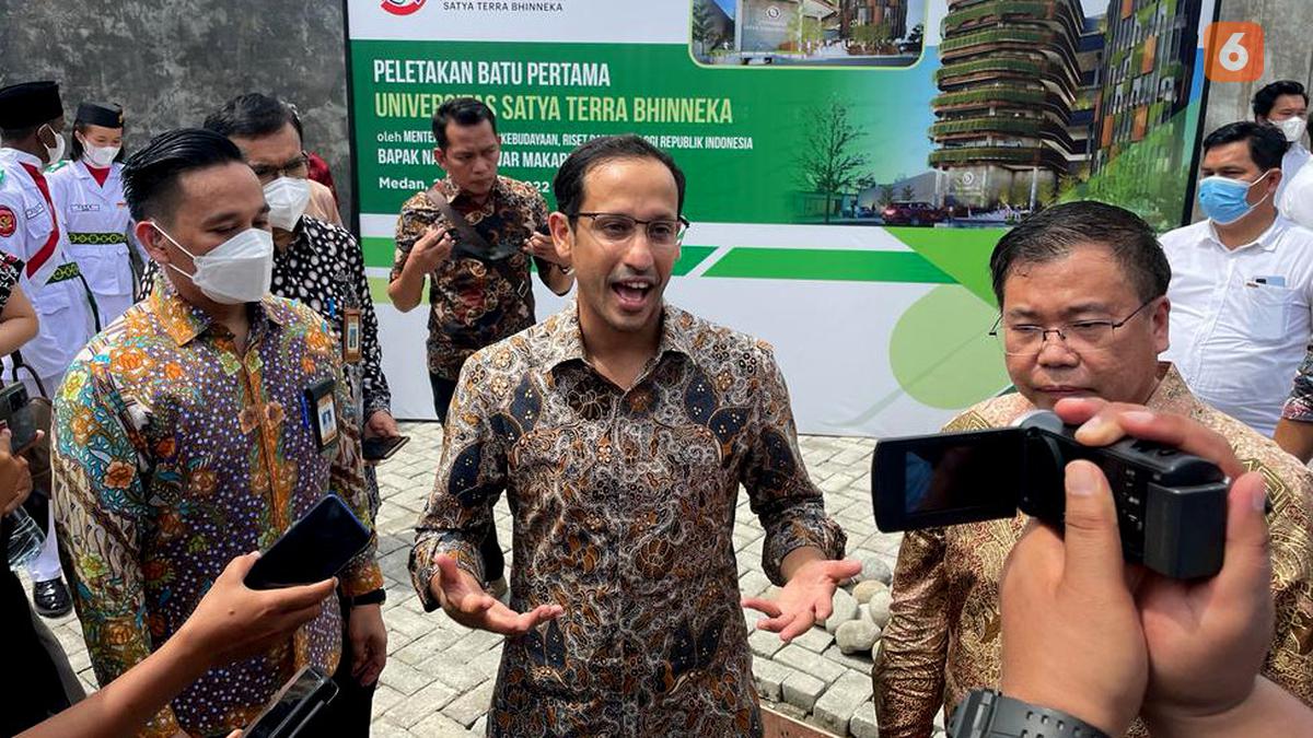 Di Kota Medan, Nadiem Makarim Hadiri Peletakan Batu Pertama Universitas ST Bhinneka - Regional Liputan6.com