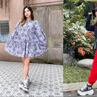 Cara Jessica Jane memadukan sneakers dalam berbagai outfit. [Instagram/jessicajane99]