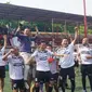 Tim Sepak bola Lapas Narkotika Kanwil Kemenkumham DKI Jakarta mengukir sejarah dengan menjadi juara 1 turnamen dalam rangka memperingati Hari Kemenkumham &lsquo;HDKD&rsquo; ke-78 yang digelar di Lapangan Akademi Persija, Pulomas (Istimewa)