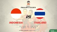 Final Piala AFF U-22 2019, Indonesia vs Thailand. (Bola.com/Dody Iryawan)