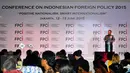 Panglima TNI Jenderal Moeldoko memberikan sambutan di acara Foreign Policy Community of Indonesia (FPCI), Jakarta, Jumat (12/6/2015). FPCI menilai Moeldoko telah ikut andil menjaga perdamaian dunia. (Liputan6.com/Yoppy Renato)