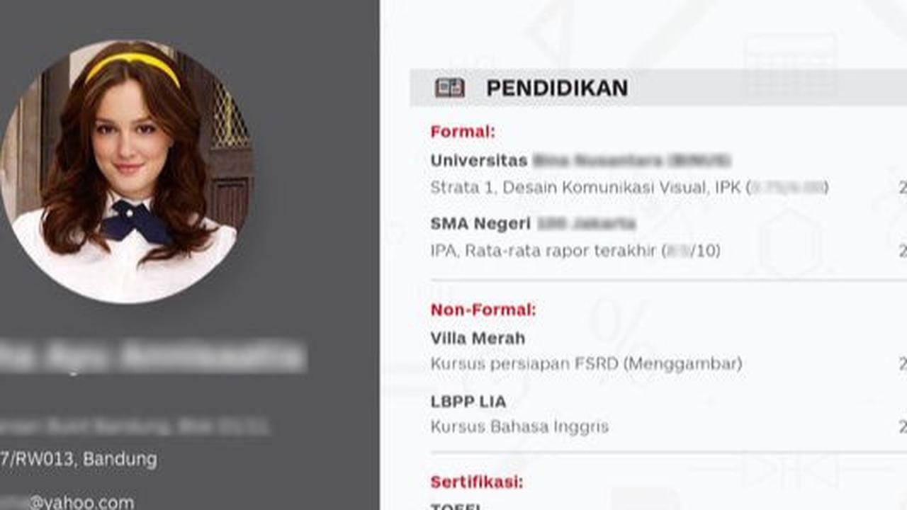 3. Contoh CV Simpel dan Modern dalam Bahasa Indonesia<br>