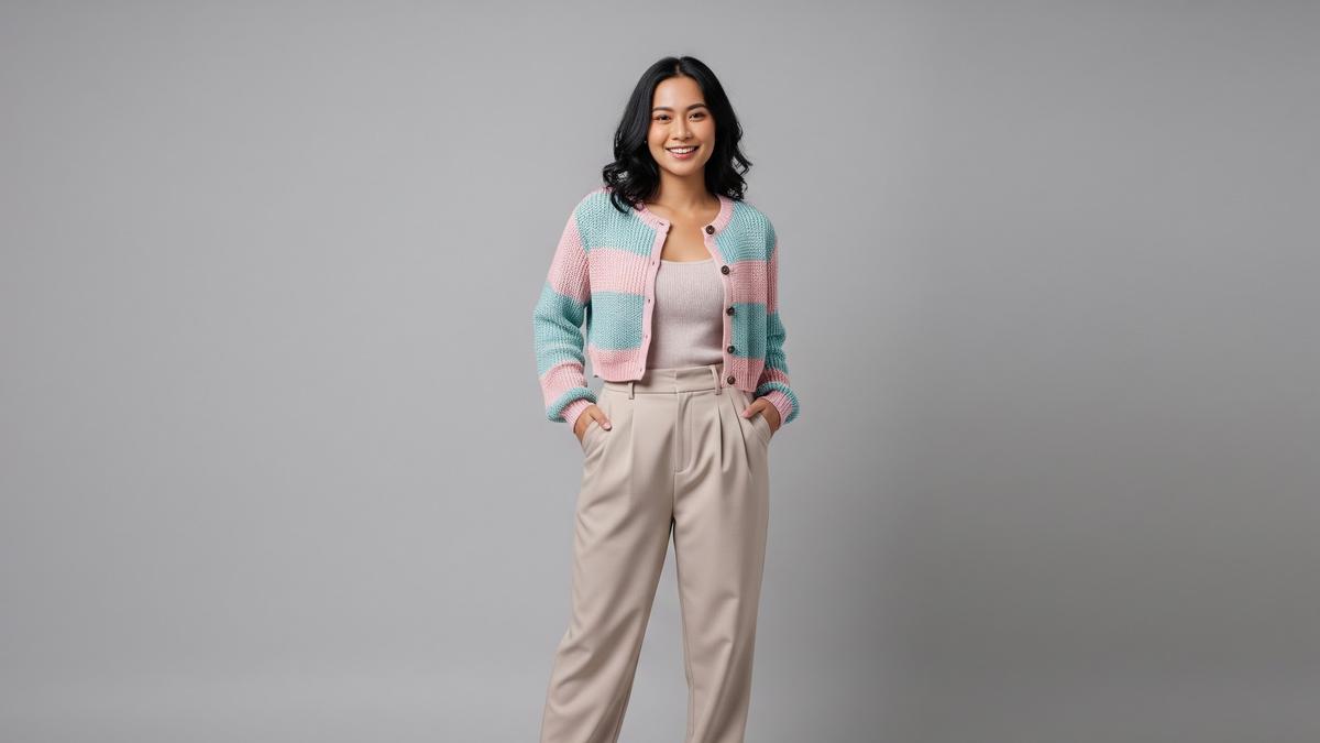 8 Outer Kerah Bulat Pendek Model Crop Terbaru, Inspirasi Fashion Kekinian