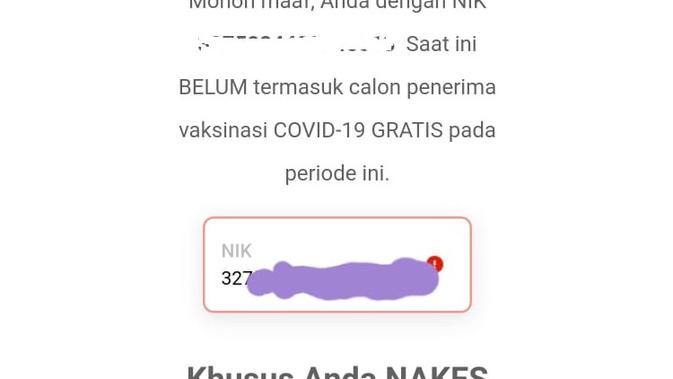 Nakes Pun Ada Yang Belum Terdaftar Sebagai Calon Penerima Vaksinasi Covid 19 Gratis Health Liputan6 Com