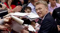 Mimik Wajah Aneh Moyes Jelang Laga Community Shield