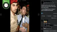 Gambar Tangkapan Layar Foto yang Diklaim Lionel Messi Ditahan Polisi Usai Kalah Melawan Arab Saudi di Piala Dunia Qatar 2022 (sumber: Facebook).