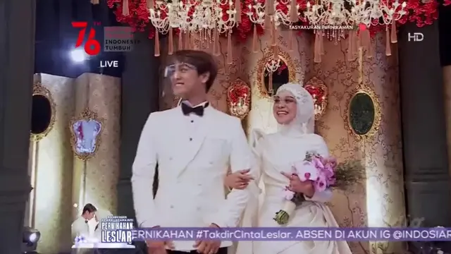 Tasyakuran Pernikahan Lesti dan Rizky Billar. Tangkapan Layar Vidio)