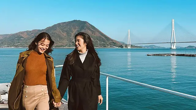 Potret Seru Esta Pramanita Main Ke Jepang Sambil Jalani Syuting