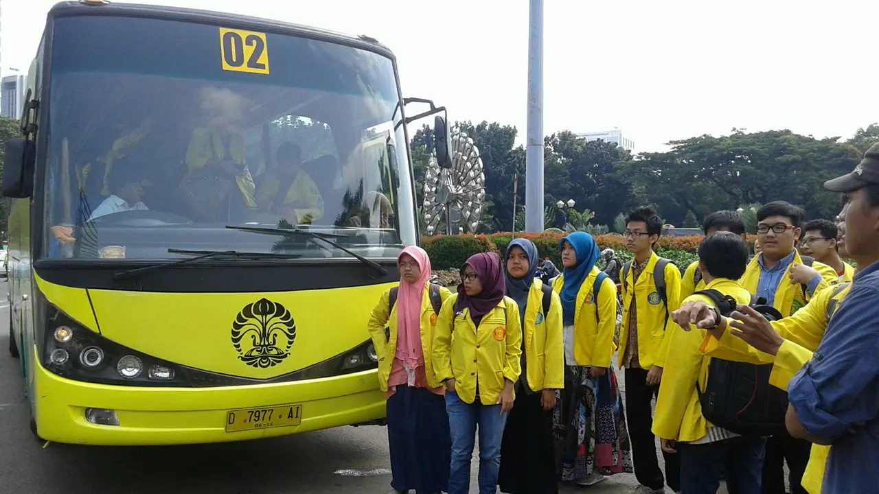 Mahasiswa bersiap menggelar demo 
